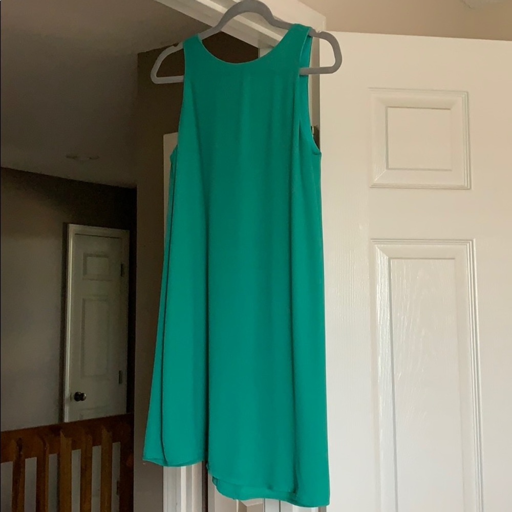Green tank dress